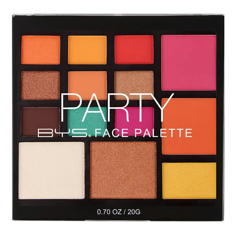 BYS 20g Party Square Cosmetic Palette Matte/Shimmer Beauty Eye Makeup 14 Shades