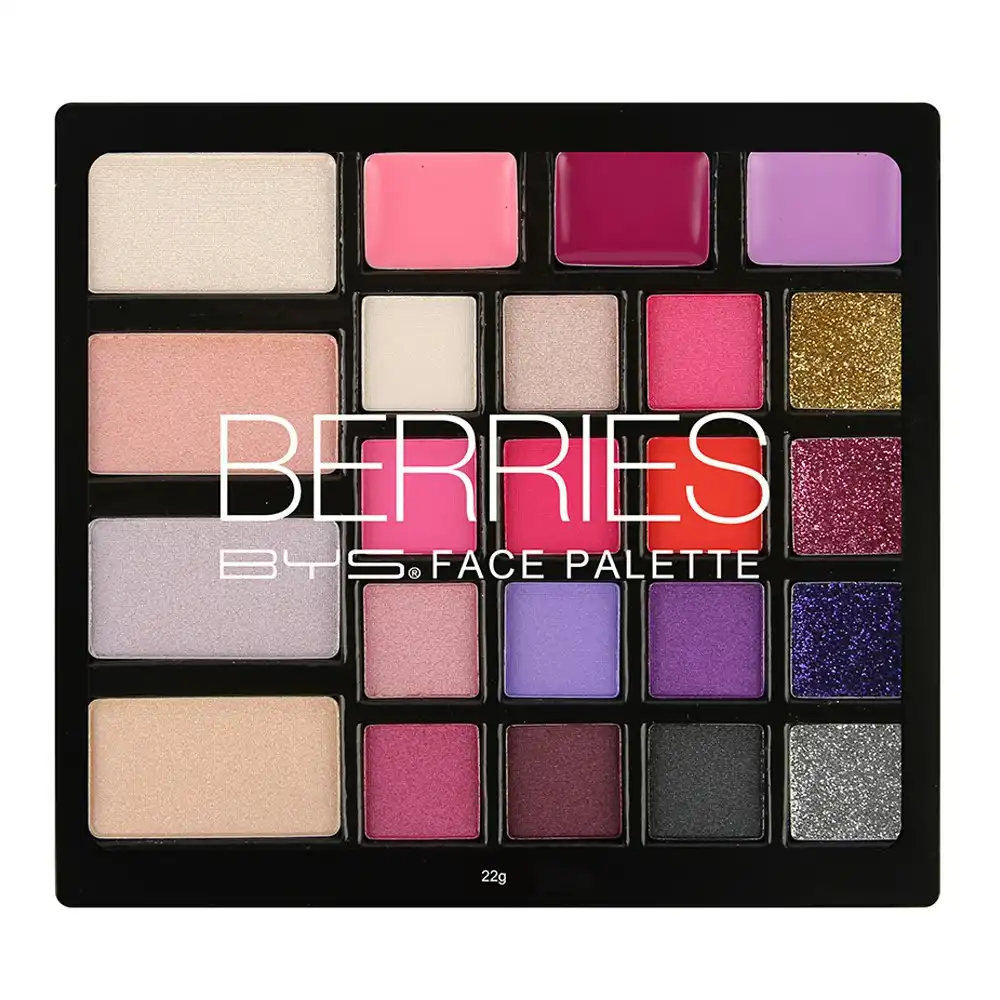 BYS Berries 22g Face Palette Cosmetic Beauty Eye Makeup Matte/Shimmer 23 Shades