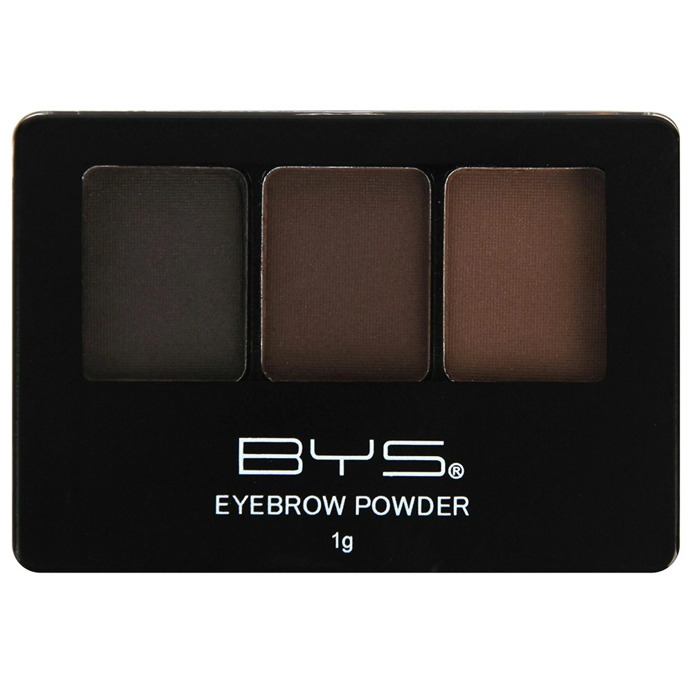 BYS Eyebrow Powder Trio Bold Brows Cosmetics Shape/Blend Facial Beauty Makeup