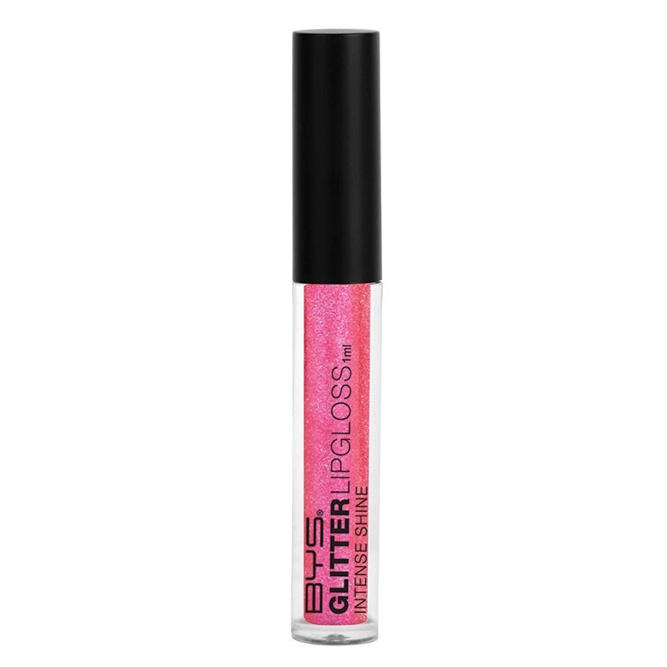 BYS Glitter Lipgloss Intense Shine Non-Sticky Lightweight Makeup Galaxy Pink 1ml