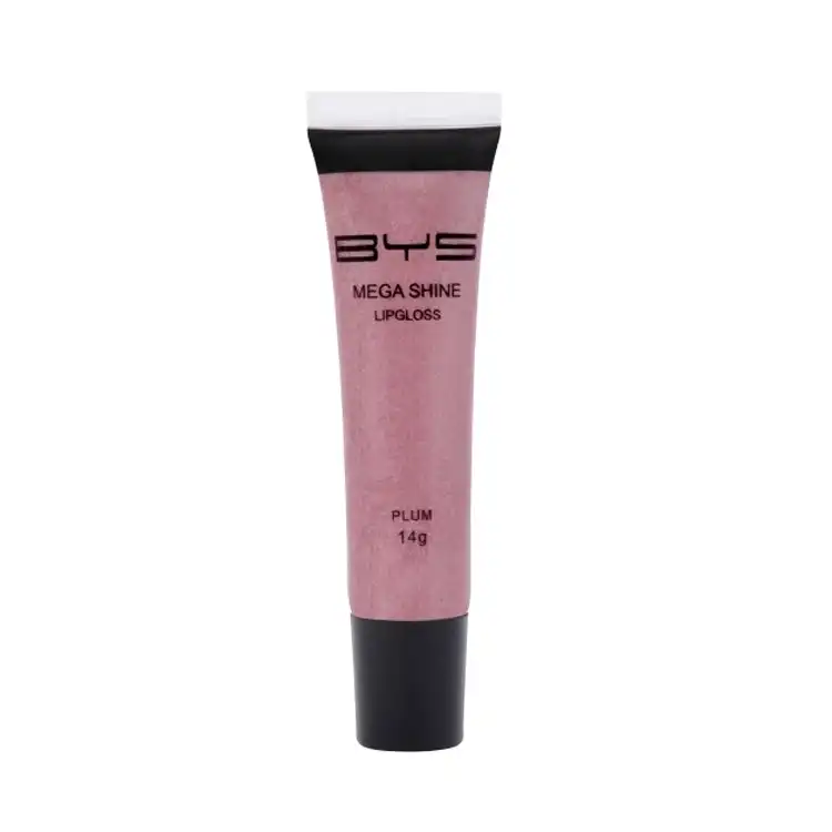 BYS Mega Shine Lipgloss Moisturiser Balm Cosmetic Makeup Scented Plum Pink 14g