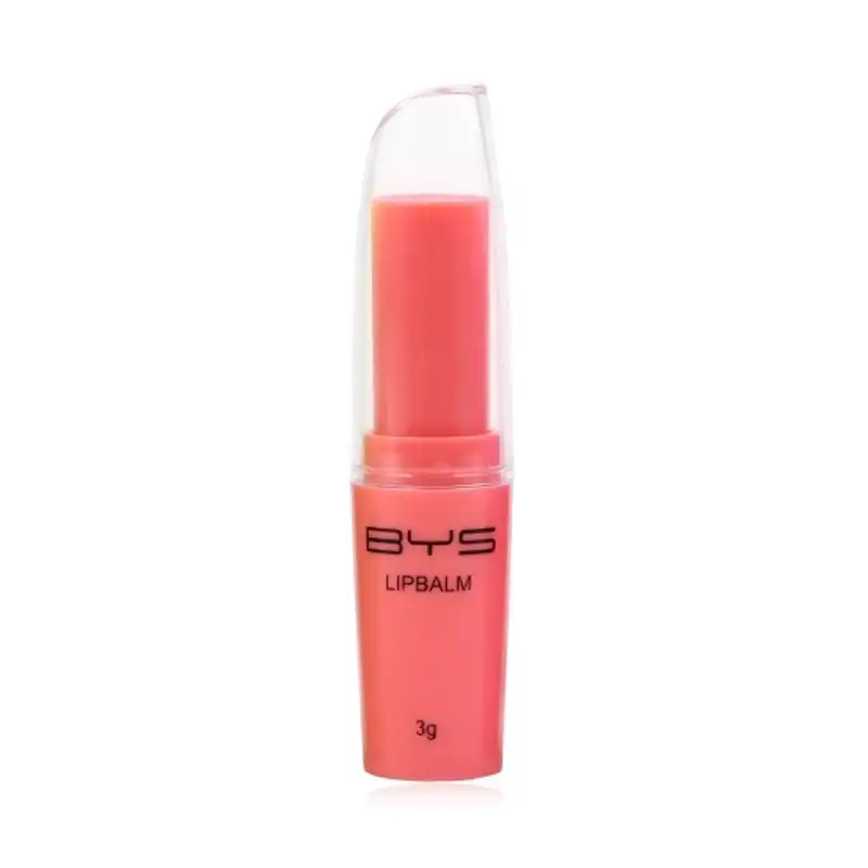 BYS Fruity Raspberry Chapped Lipbalm Cosmetic Beauty Makeup Scented w/Lid Red 3g