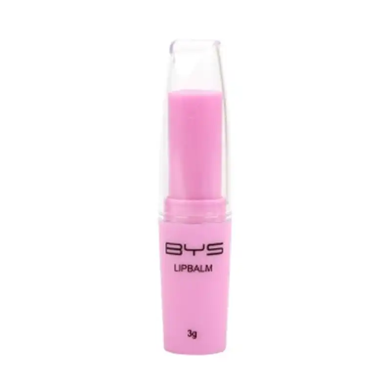 BYS Fruity Grape Chapped Lipbalm Cosmetics Beauty Makeup Scented w/Lid Pink 3g