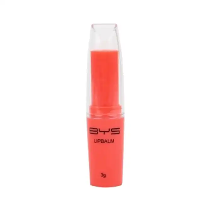 BYS Fruity Strawberry Chapped Lipbalm Cosmetic Beauty Makeup Scented w/Lid RD 3g
