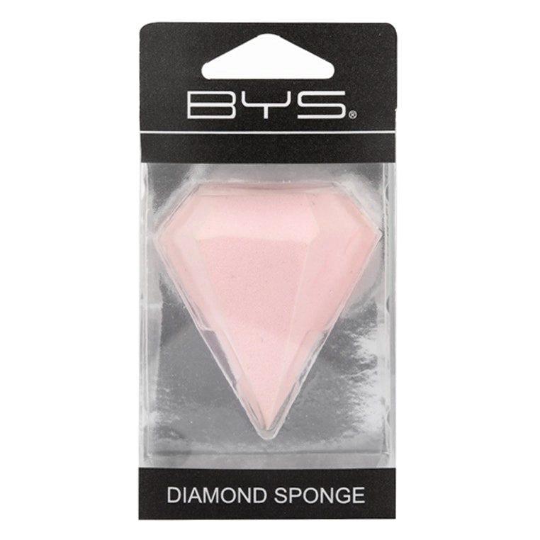 BYS Diamond Beauty/Cosmetics Makeup Blender Applicator Bake Smooth Sponge Pink