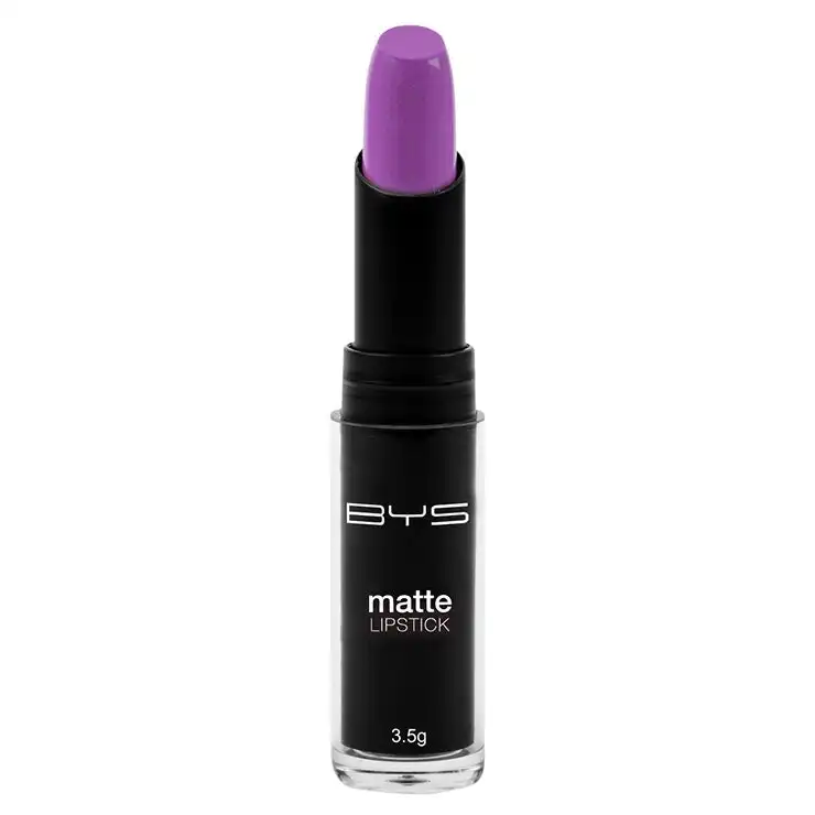BYS 3.5g Matte Lipstick Velvety Creamy Lip Colour Makeup Cosmetics Viva Violetta