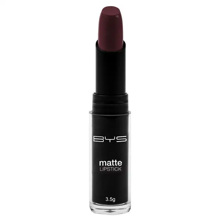 BYS Matte Lipstick Lasting Facial Makeup Lip Colour Cosmetics Purple Dawn 3.5g