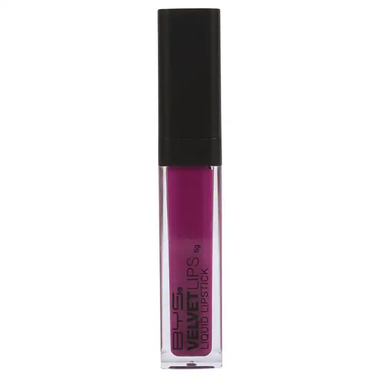 BYS Velvet Cream Soft Plush Lipstick Lip Colour Cosmetics Makeup Purple Pop 6g