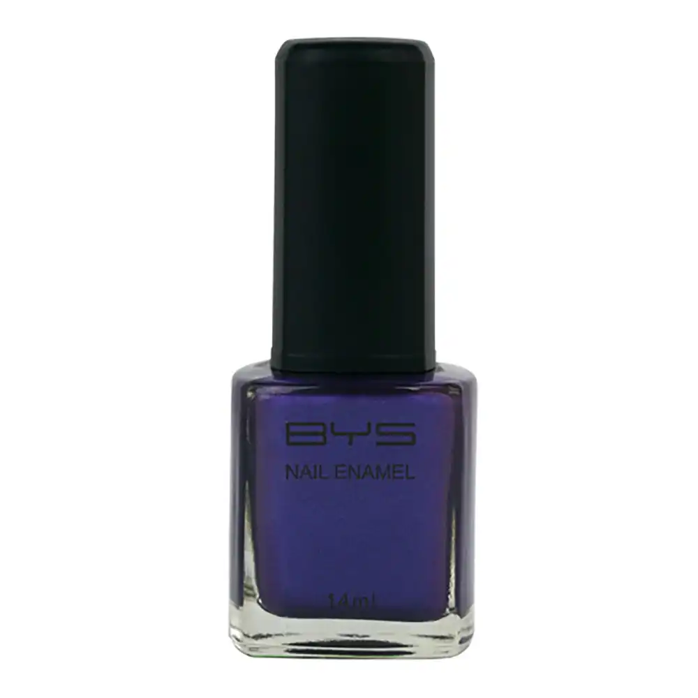 BYS Pouty Purple Nail Polish Enamel Lacquer Gloss Long Wearing Quick Dry 14ml