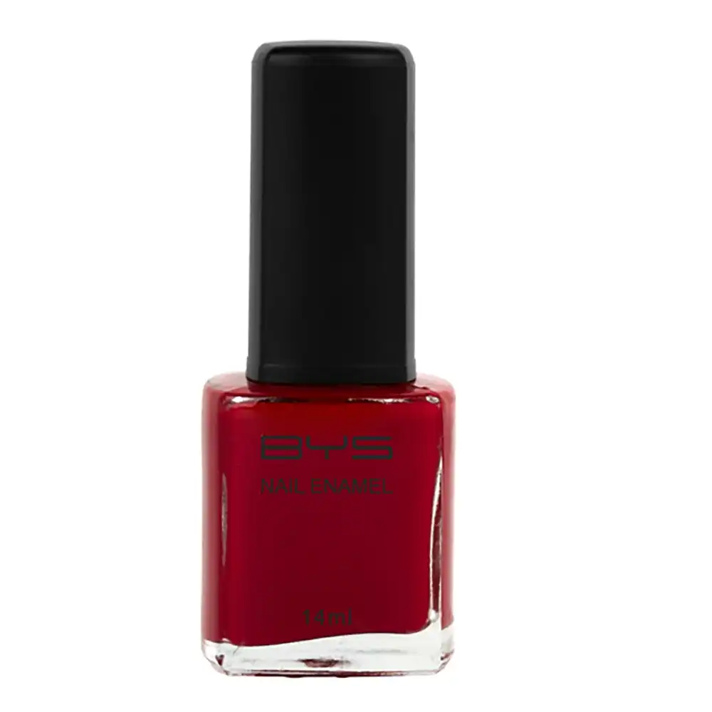 BYS Rebel Red Nail Polish Enamel Lacquer Gloss Chip Resistant Quick Dry 14ml