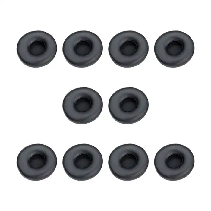 10pc Jabra Leatherette Ear Cushions For Engage 65/75 Stereo Headset Accessory BK