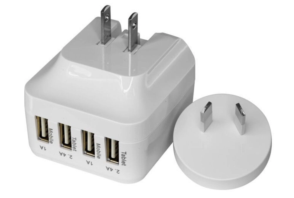 Doss 5V 6.8A 4 Port Usb Charger AU/US Power Plug for Smartphones/Tablets/iPhone