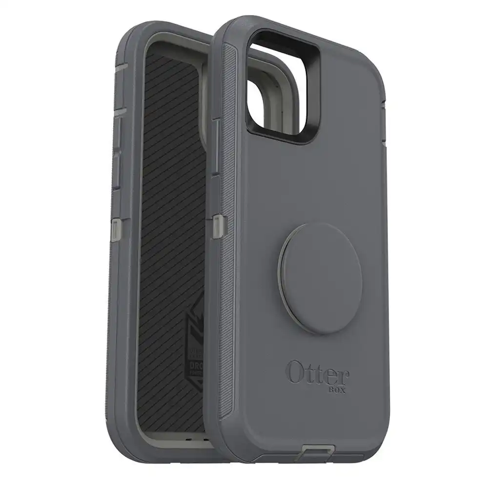 Otterbox + Pop Socket Grip Holder Defender Case for iPhone 11 Pro Howler Grey