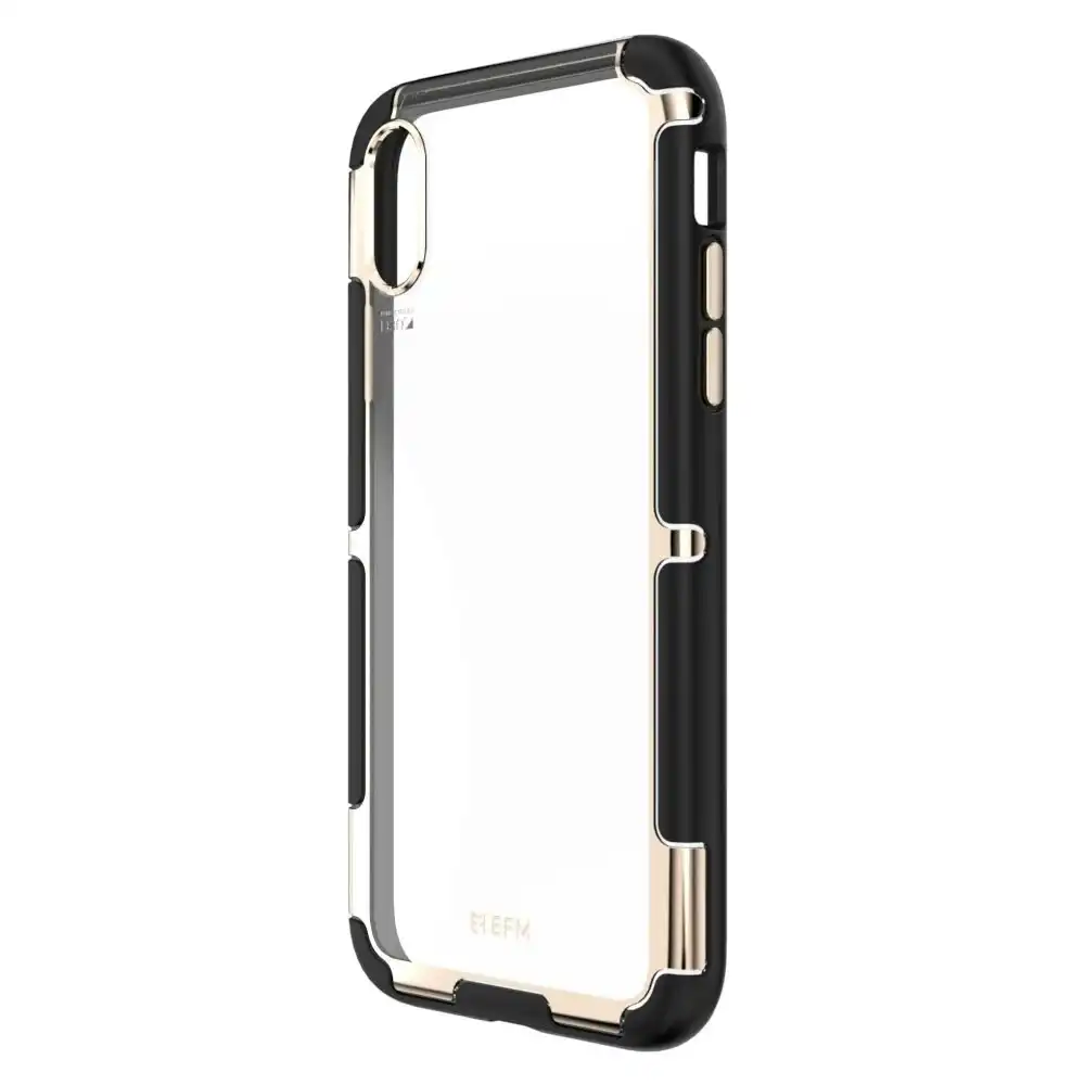 EFM Cayman D3O Armour Case Protect Mobile Cover f/ Apple iPhone XS Max Gold Trim