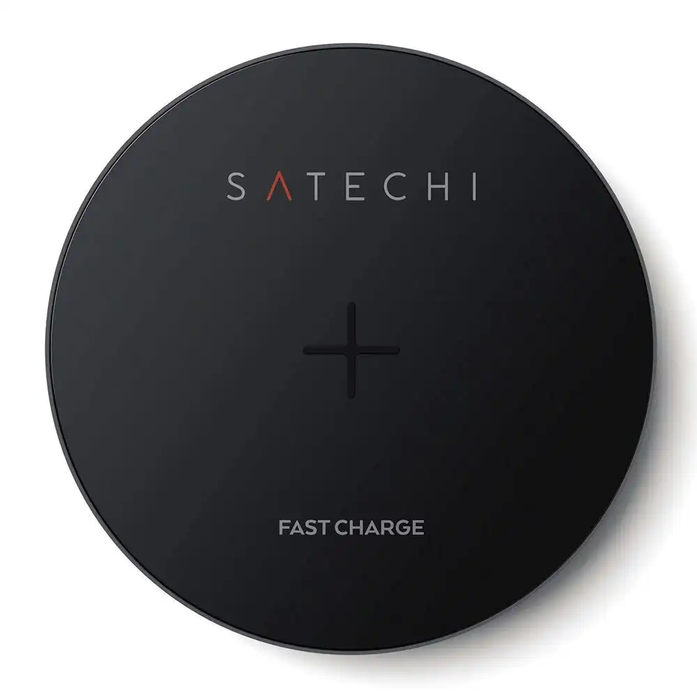 Satechi Aluminum Wireless Charger/Fast Charging for Apple/Samsung Space Grey