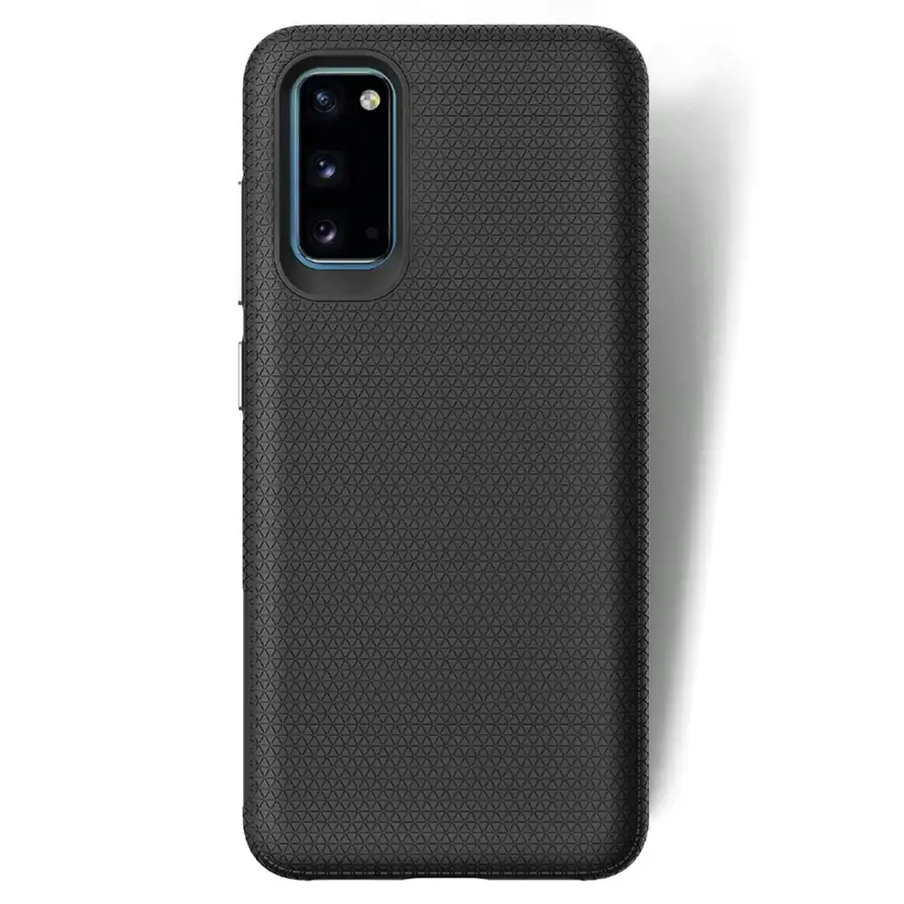 Urban Pyramid Case Hard Shell Cover Protection for Samsung Galaxy S20 Black