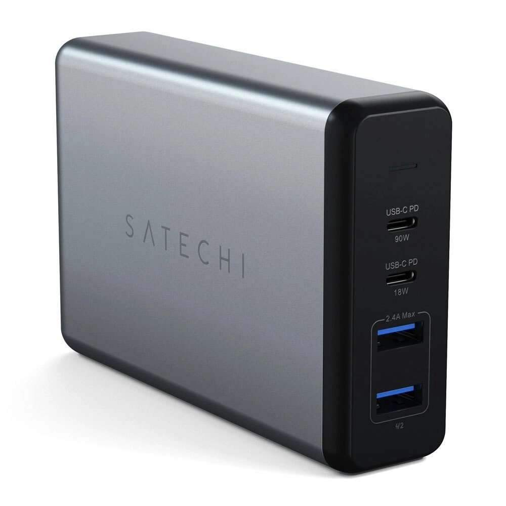 Satechi 108W Pro USB-C/USB-A Charging Port Multi-Port Desktop Charger Space Grey