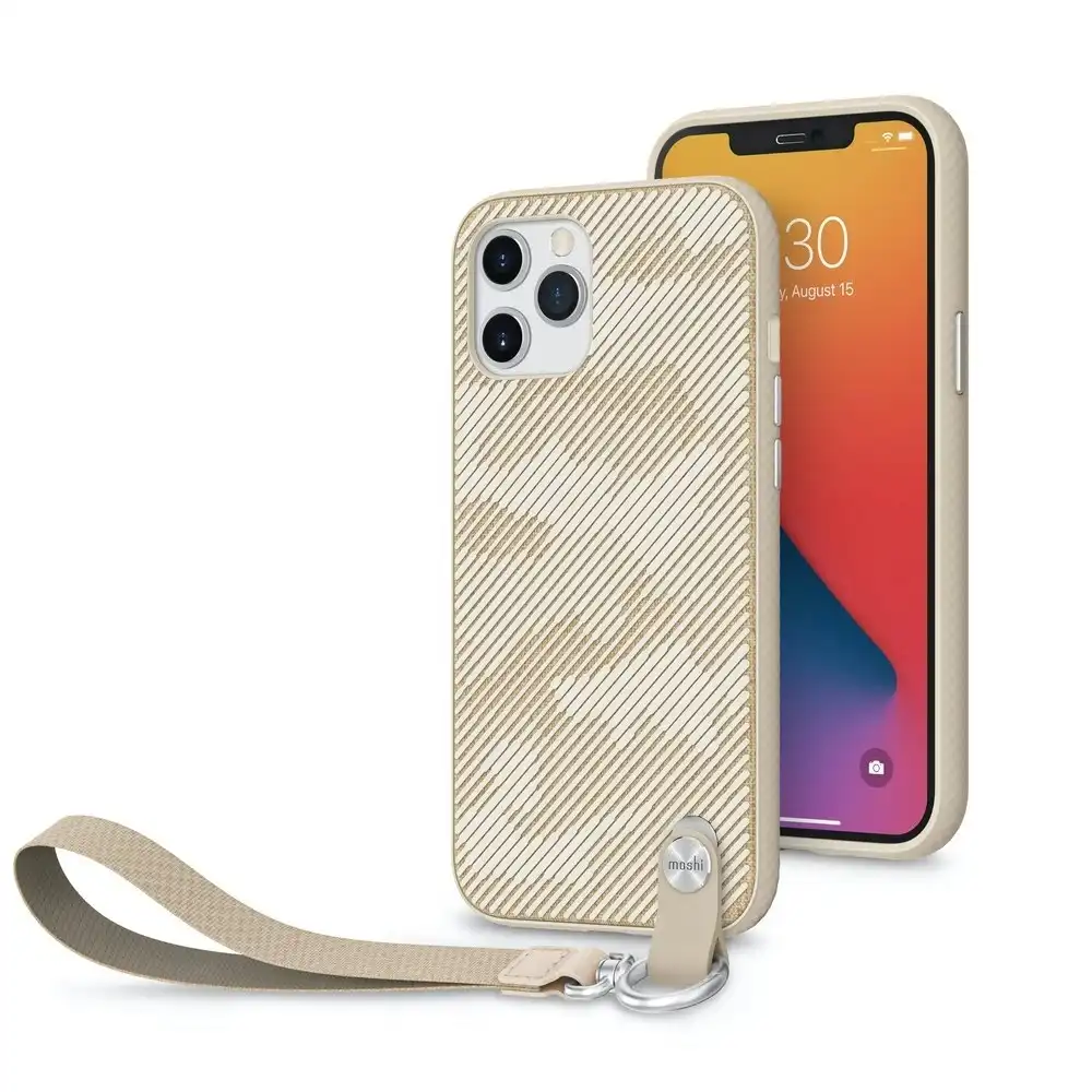 Moshi Altra Drop Protection/Non-Slip Cover For Apple iPhone 12 Pro Max Beige