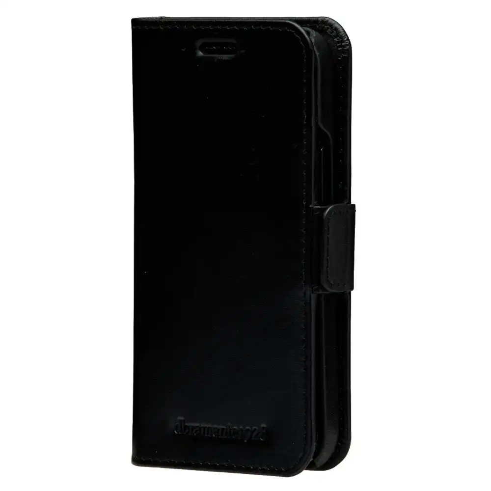 Dbramante Lynge Leather Wallet Case Magnetic Flip Cover for iPhone 12 Mini Black