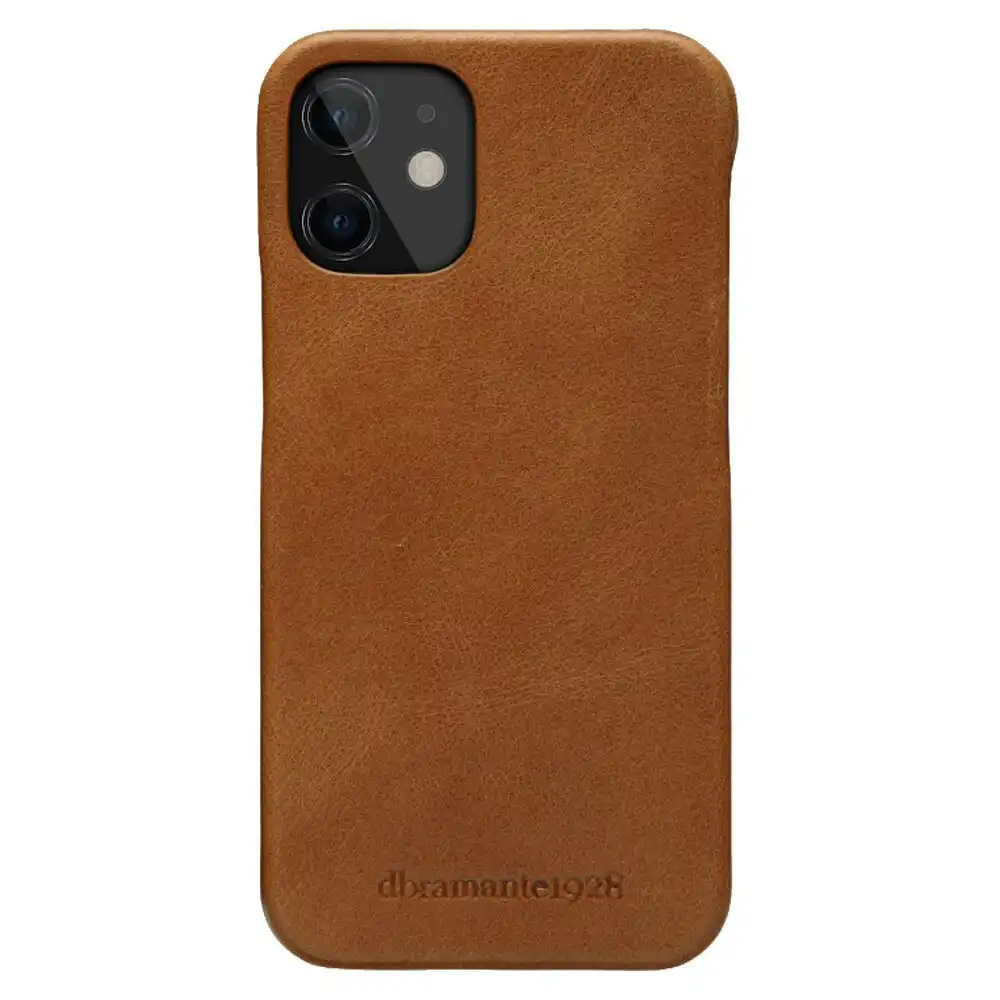 Dbramante Lynge Leather Wallet Case Magnetic Flip Cover for iPhone 12 Mini Tan