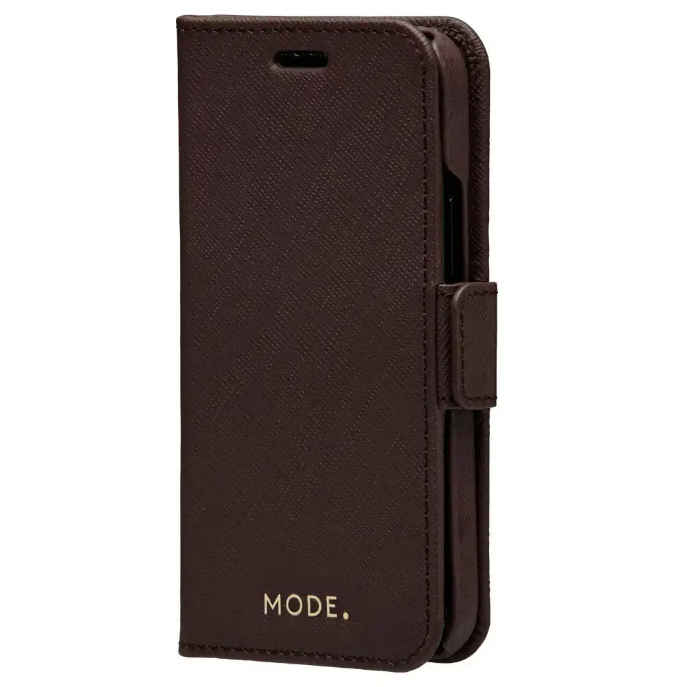 Dbramante New York Leather Magnetic Wallet Case f/ iPhone 12 Mini Dark Chocolate