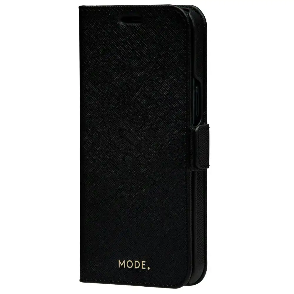 Dbramante New York Leather Wallet Flip Case for iPhone 12 Pro Max Night Black