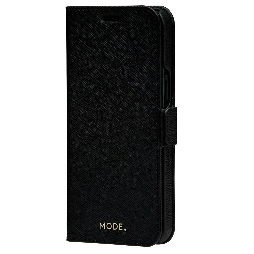 Dbramante New York Leather Wallet Case Flip Cover for iPhone 12/12 Pro Night BLK