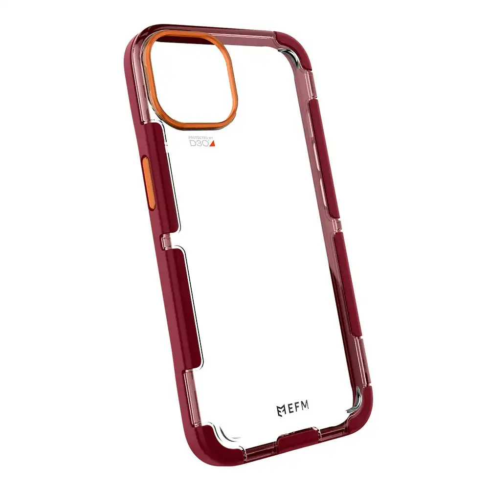EFM Cayman Case Armour w/ D3O 5G Signal Plus for iPhone 13 Pro Max Red Velvet