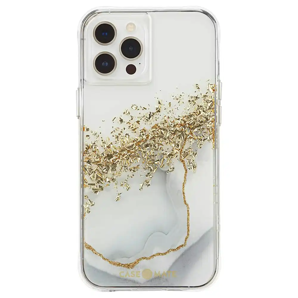 Case-Mate Case Antimicrobial Protection Cover for iPhone 13 Pro Karat Marble