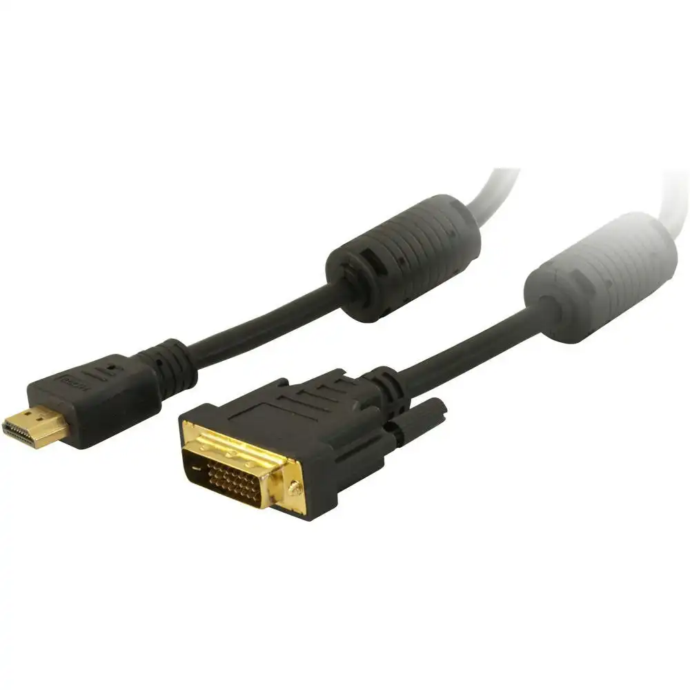 1.8m HDMI to DVI-D Lead Cable for Laptop Mac Projectors TV Computer Screen
