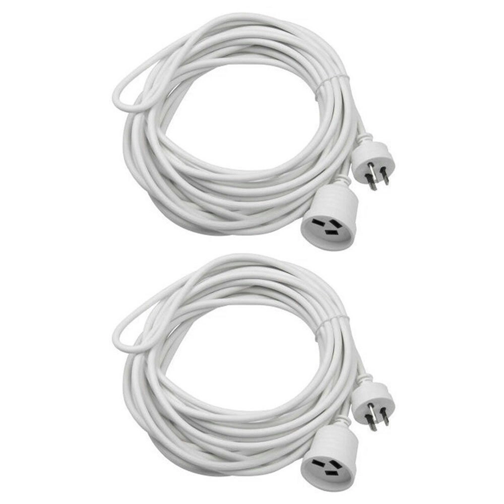 2PK Sansai 10M Power Extension Cord Lead 10A 240V 2400W Max Home Office AU 3-Pin