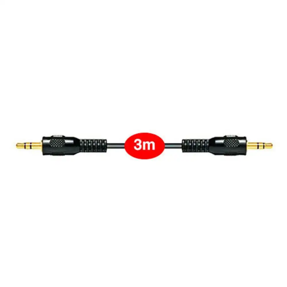 Sansai 3m Stereo AUX/Cable Audio 3.5mm Male to Male/Auxiliary Cord/Extension