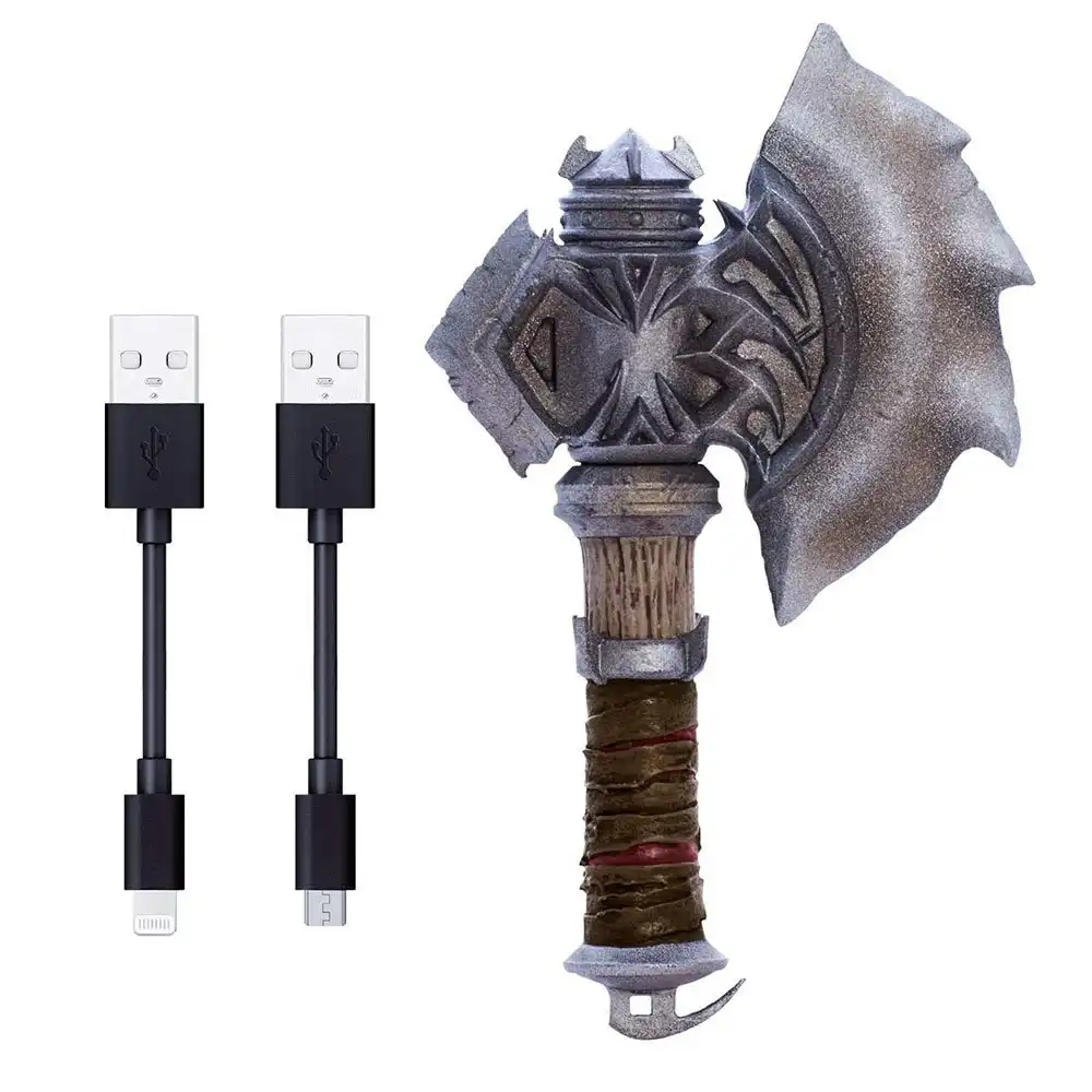 World Of Warcraft Durotan's Axe Charging USB-A to Lightning MFI-Certified Cable