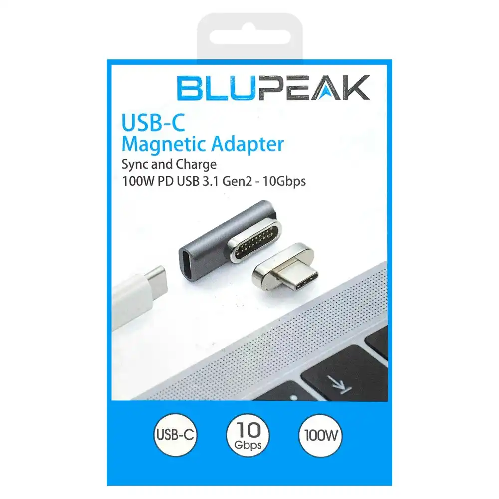 Blupeak USB-C 100W Sync & Charge Magnetic Adapter for USB-C iPad/Laptop/MacBook