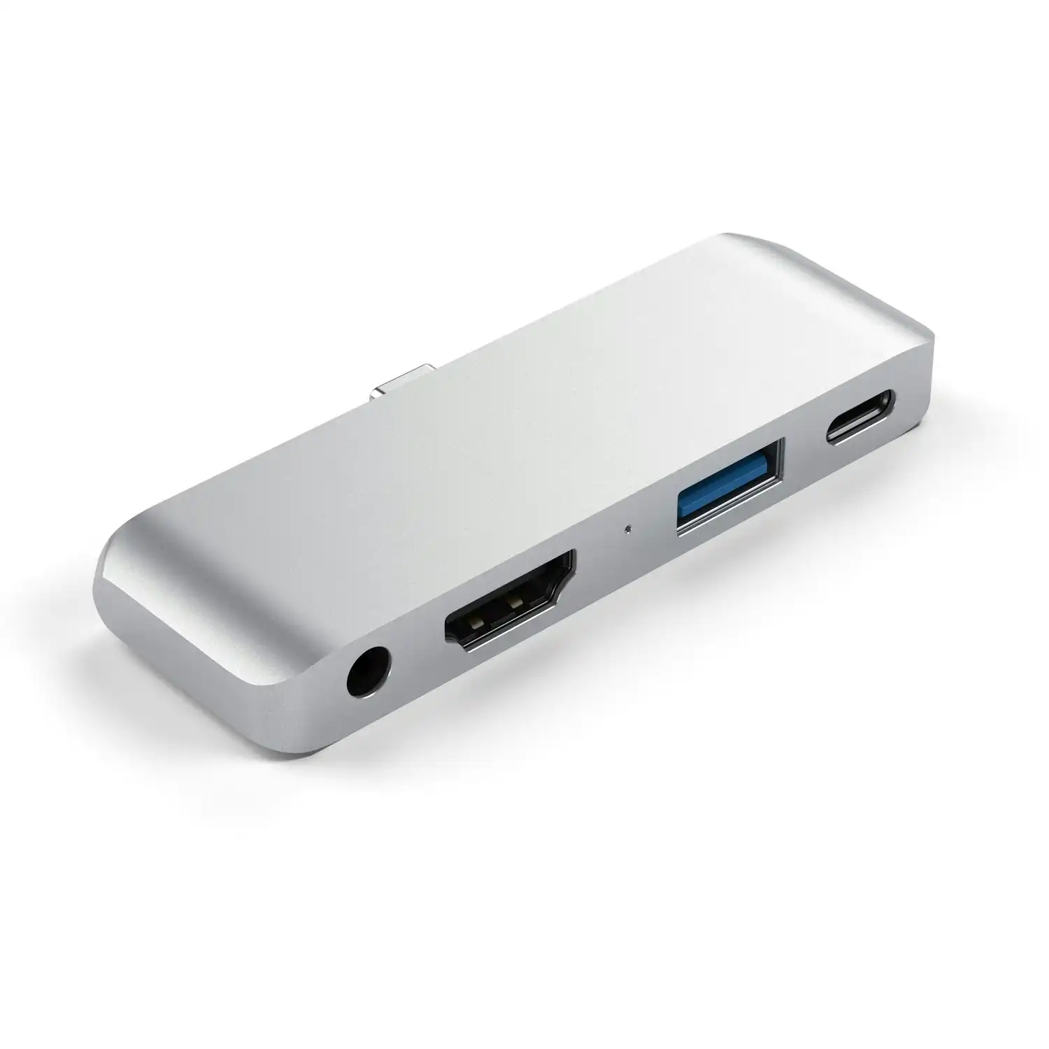 Satechi USB-C Mobile Pro Hub/Splitter w/USB-C/USB-A/HDMI/3.5 mm Jack Silver
