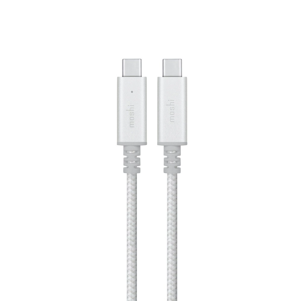 Moshi Integra 2M USB-C Nylon LED Indicator Charging Cable For Phones/MacBook SLV