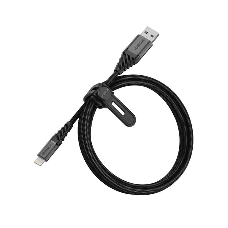 Otterbox Lightning MFI-Certified to USB-A 1M Charging Cable For Apple iPhone BLK