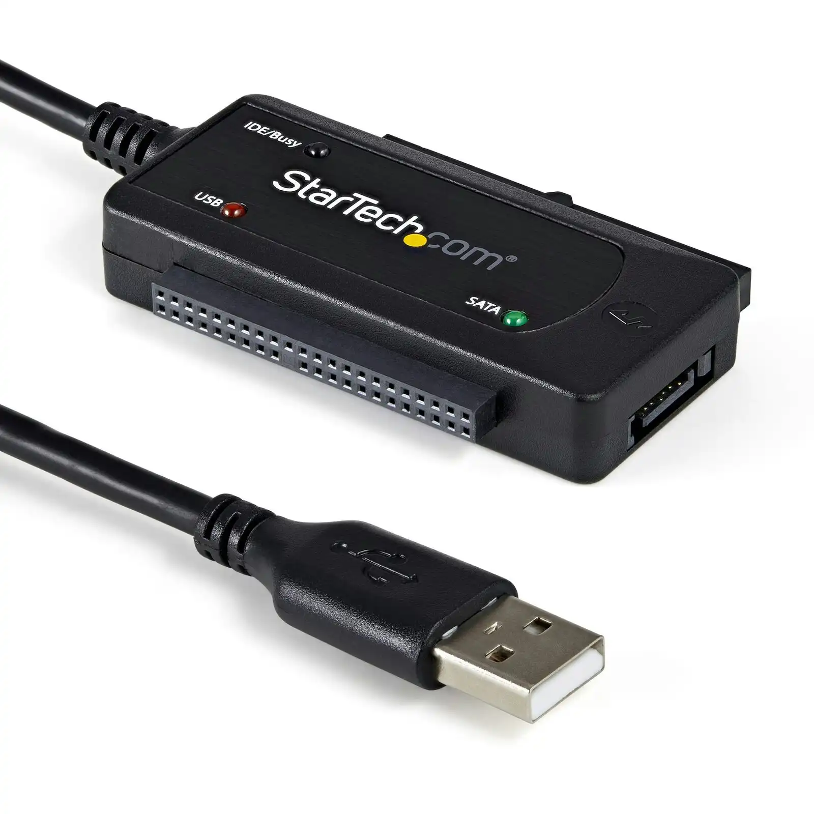 Star Tech USB-A 2.0 to SATA IDE Adapter Converter for 2.5/3.5" SSD/HDD Hardrive