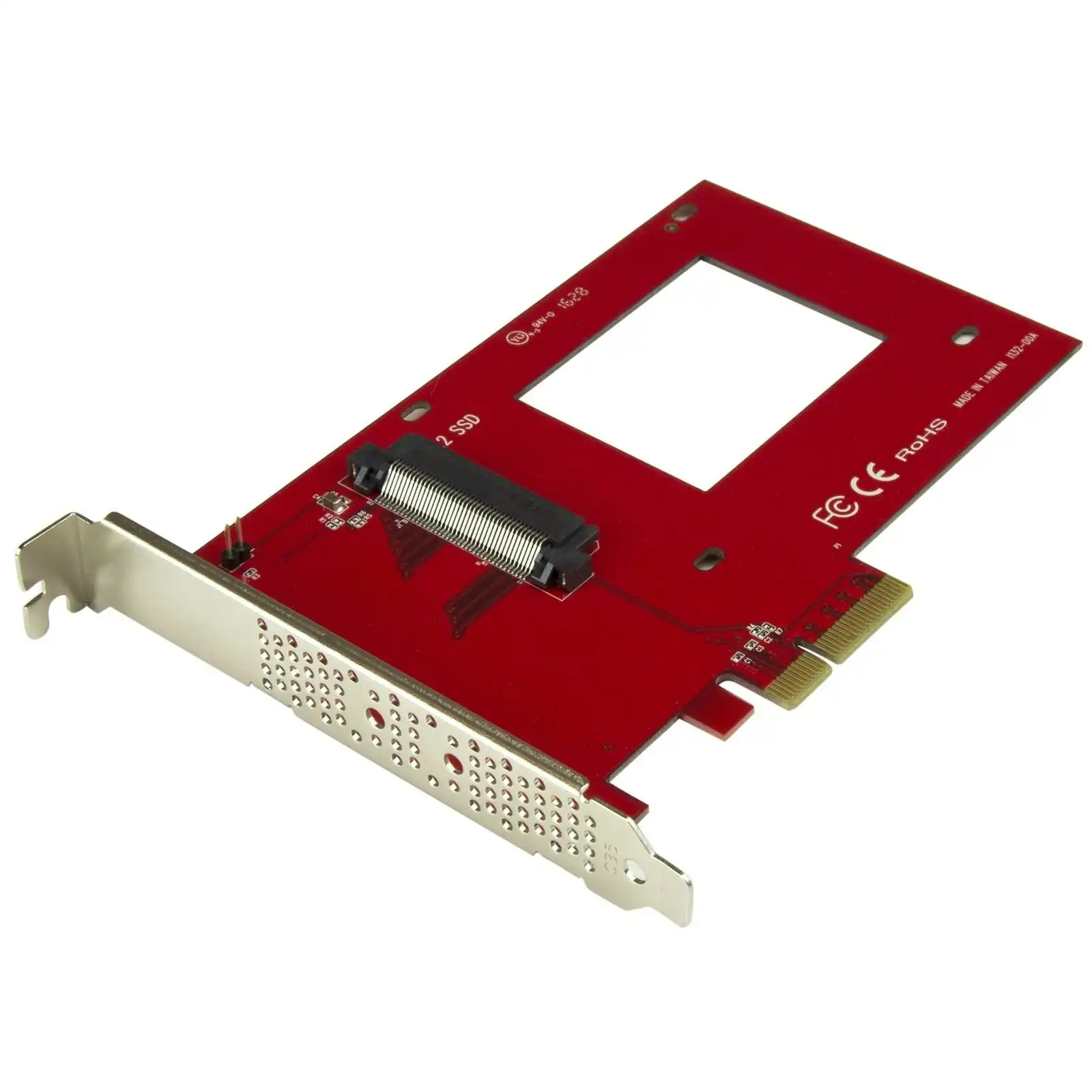 Star Tech Ultra Fast Data Access x4 PCIe 3.0 to U.2 NVMe SSD 2.5" Adapter/Slot