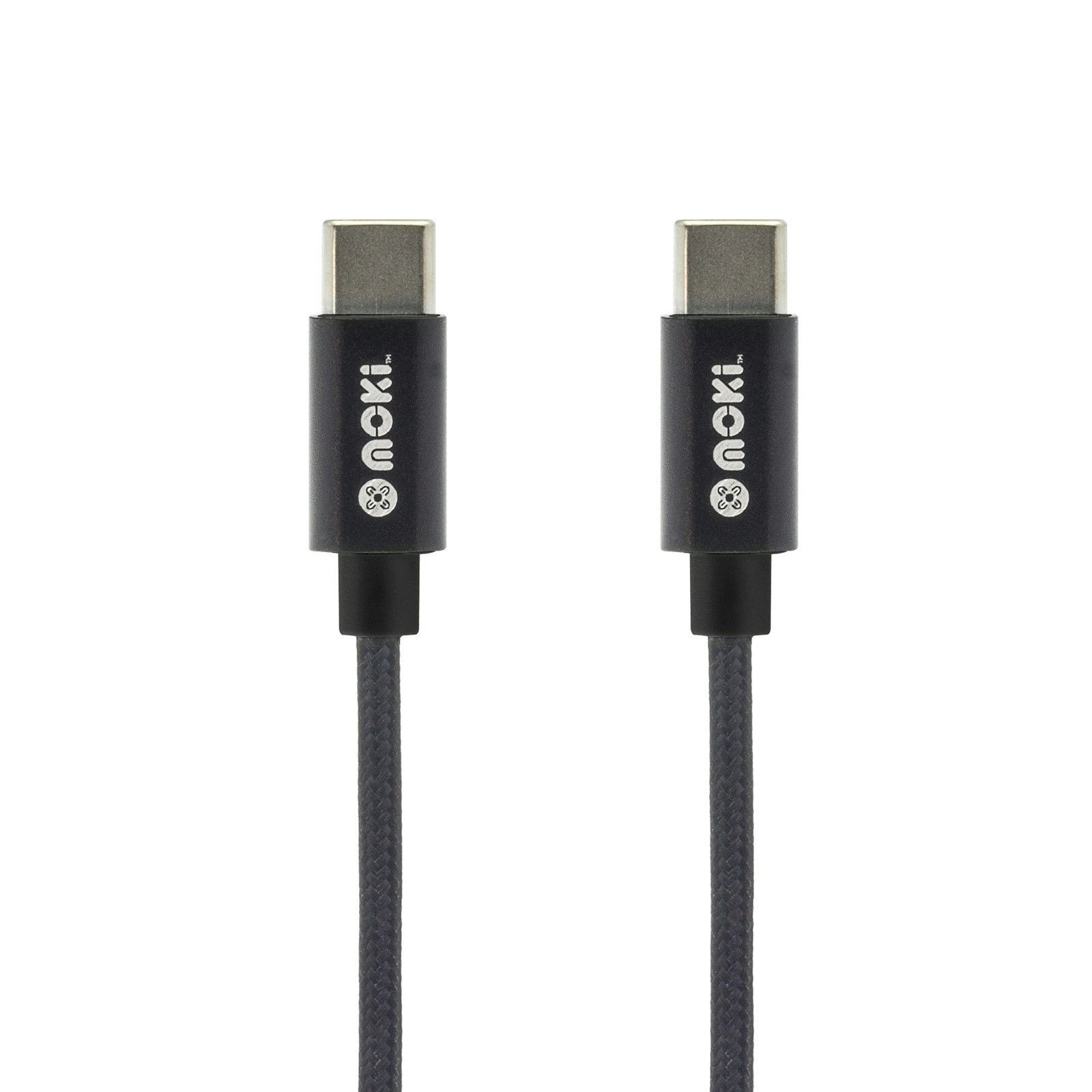 Moki 90cm Braided USB Type C/Type C Sync/Charge Cable f/ Phone/Power Adaptor BLK