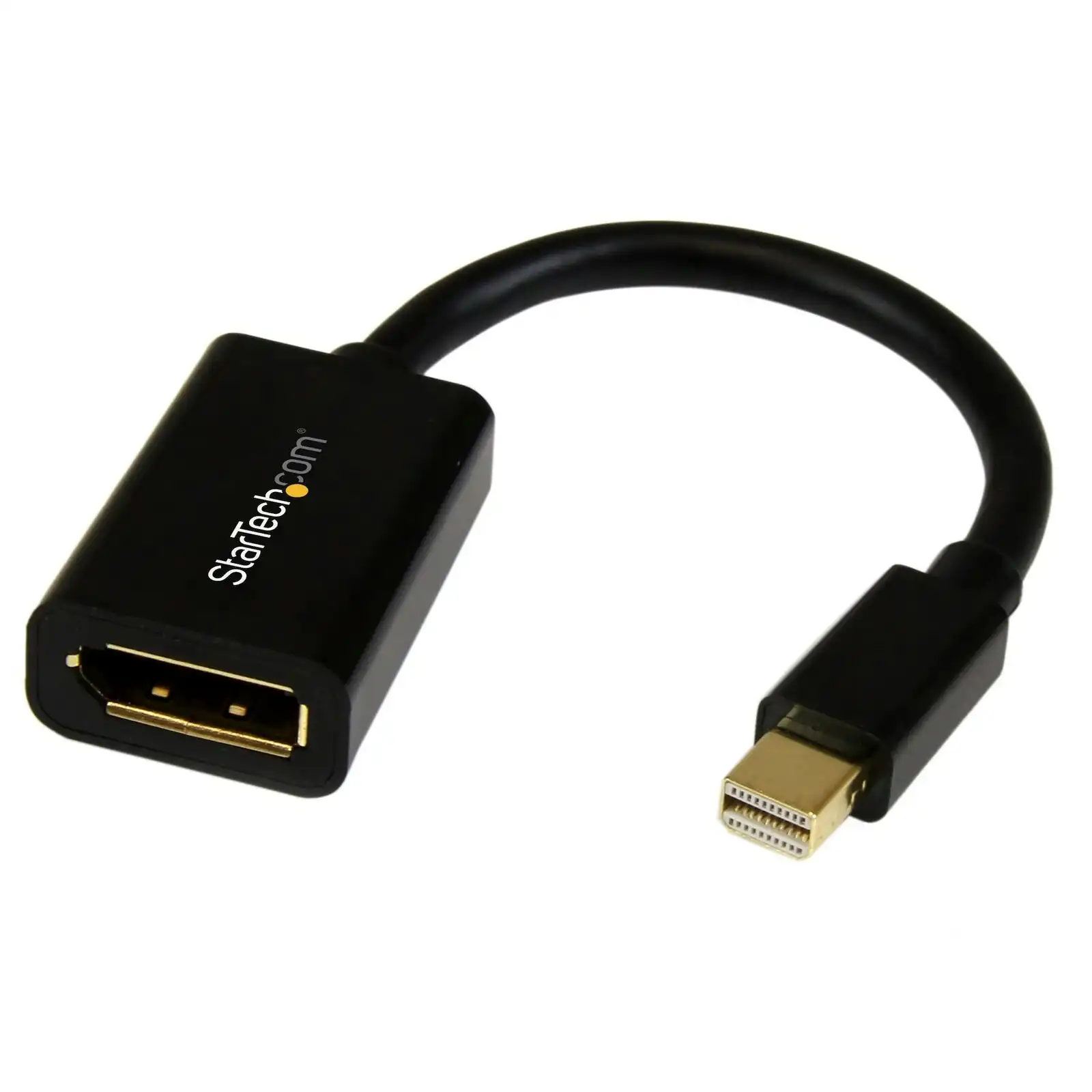 Star Tech Mini DisplayPort To DisplayPort Adapter 60hz Male To Female  Black 6in