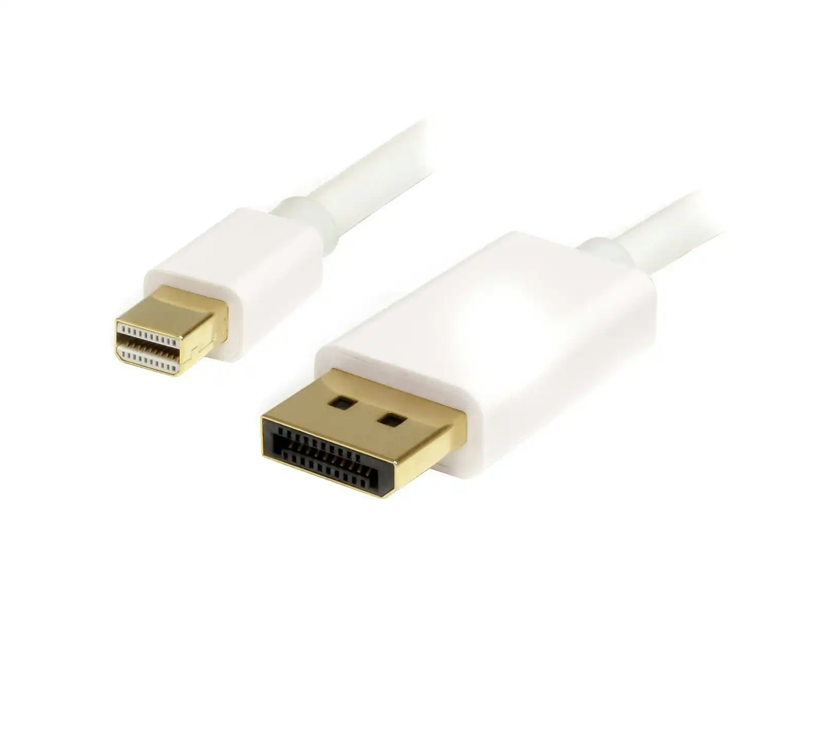 Star Tech 1m Mini DisplayPort To DisplayPort Adapter 4k x 2k/60Hz 21.6Gbps White