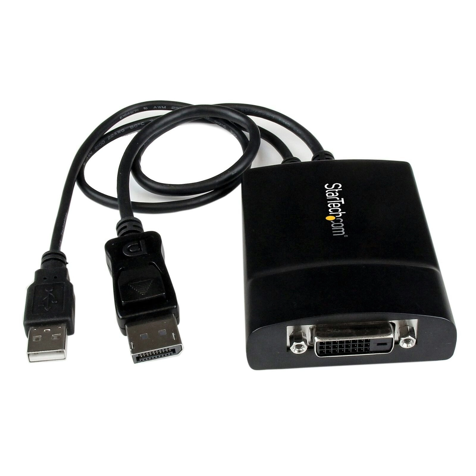 Star Tech DisplayPort To DVI Dual Link Active Adapter 1080p/60Hz 37cm Black