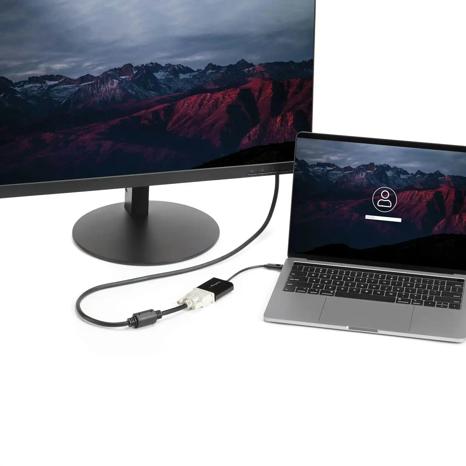 Star Tech USB-C To DVI Adapter 1080p BLK For Chrombook/Mac/Laptop Thunderbolt 3