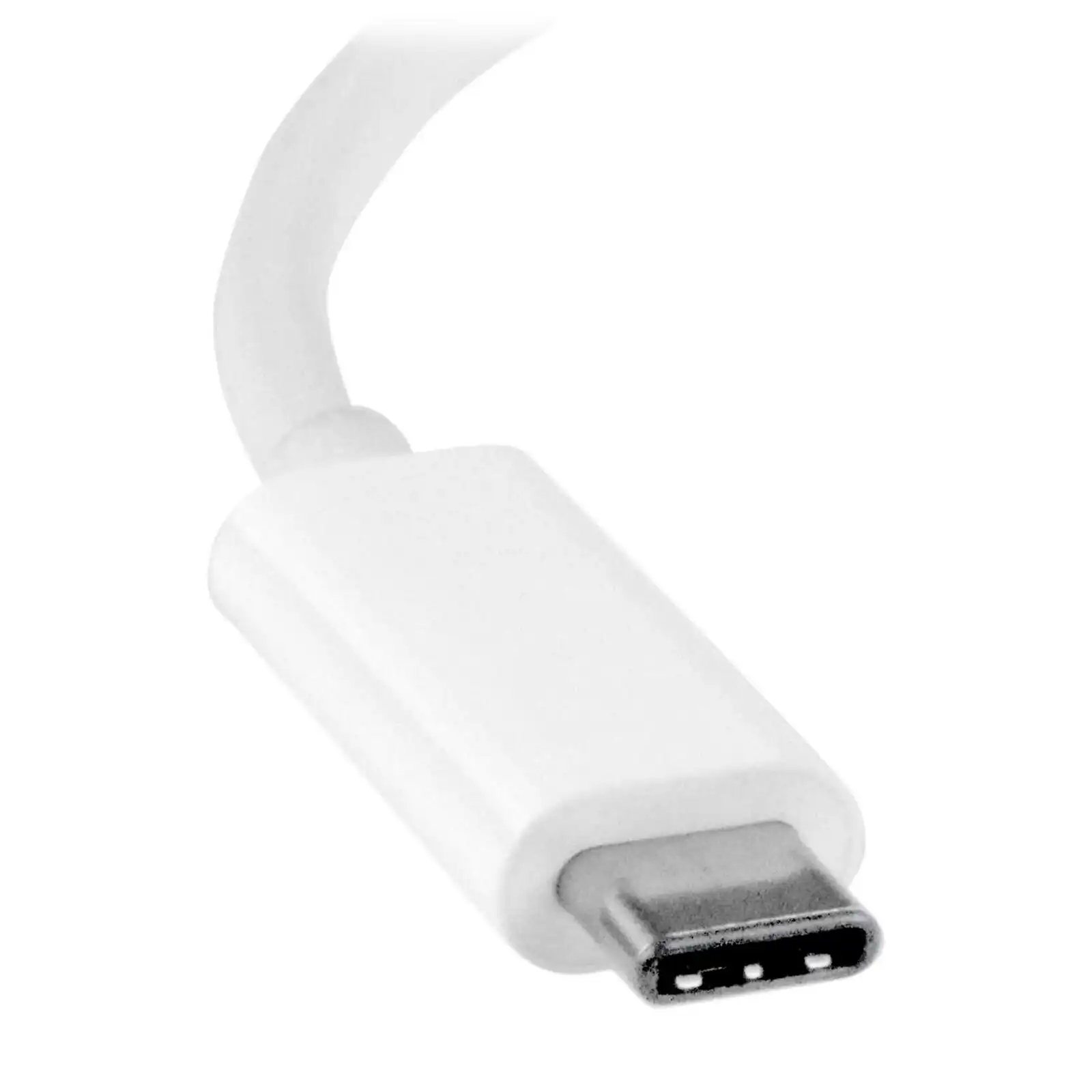 Star Tech USB-C To DVI Adapter 1080p WHT For Chrombook/Mac/Laptop Thunderbolt 3