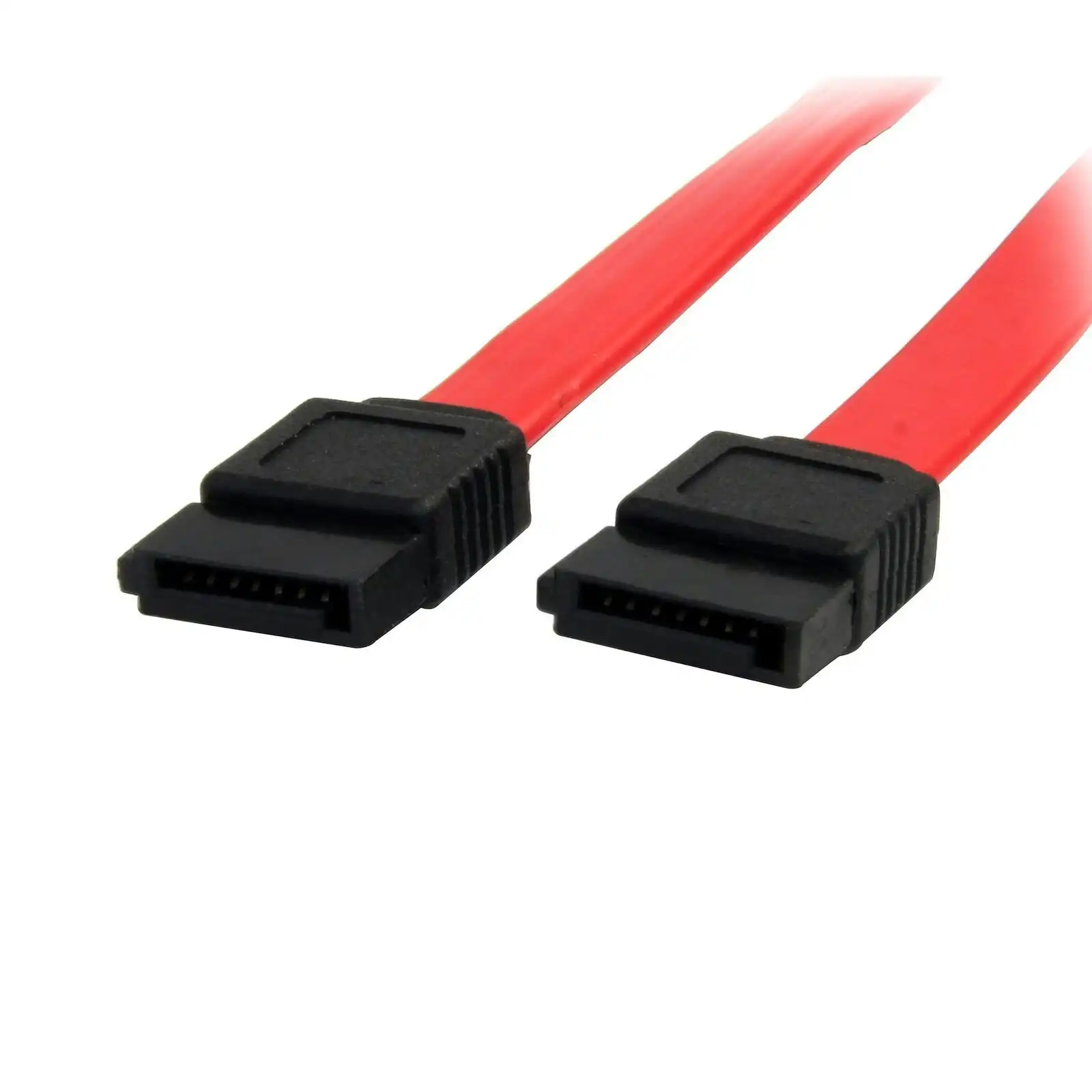 Star Tech 18in SATA 3.0 Serial ATA Cable 6Gbps For HDD/SSD/DVD Drive Red