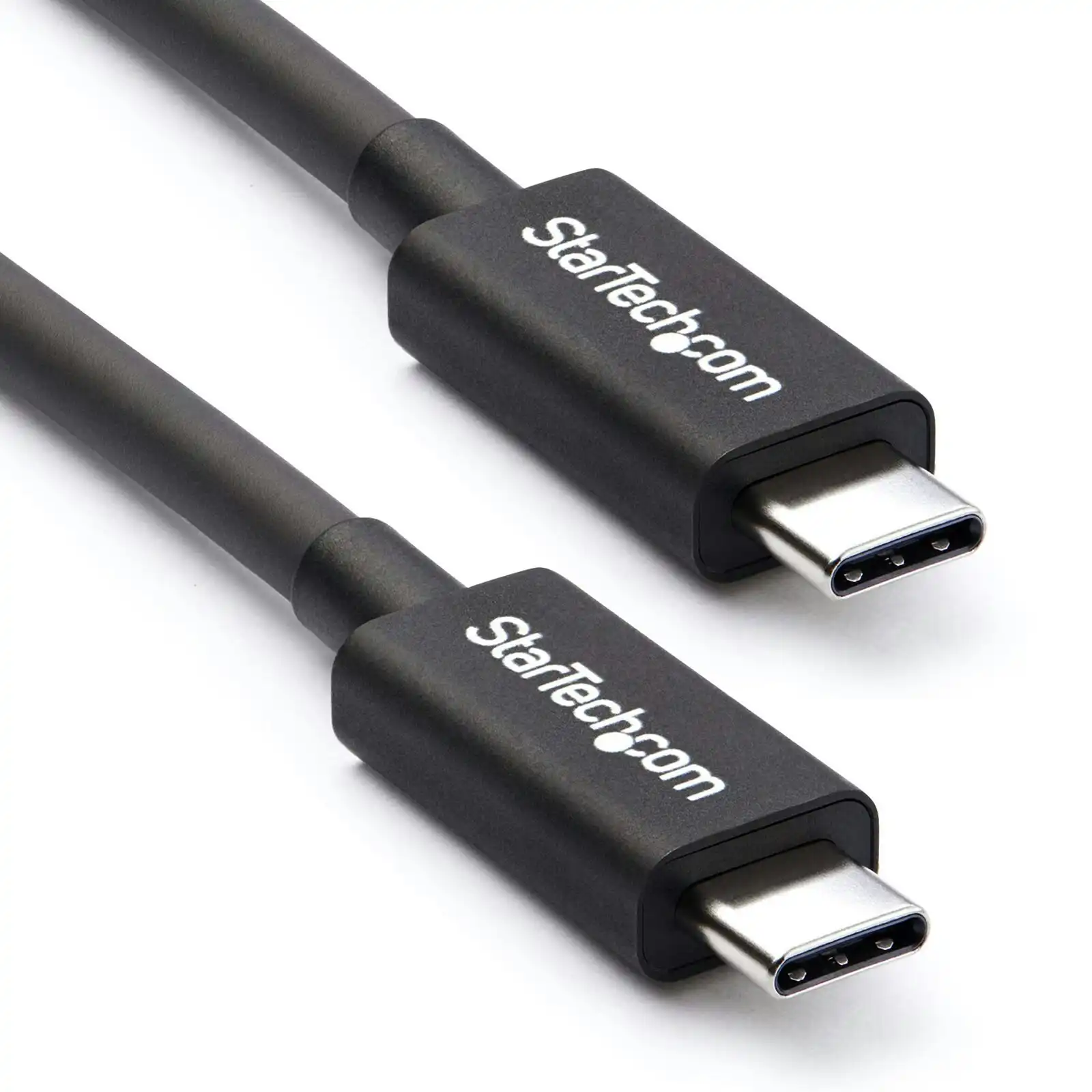 Star Tech 0.5m Thunderbolt 3 40Gbps USB-C Cable 5k/4k 60Hz PC/Laptop/Monitor BLK