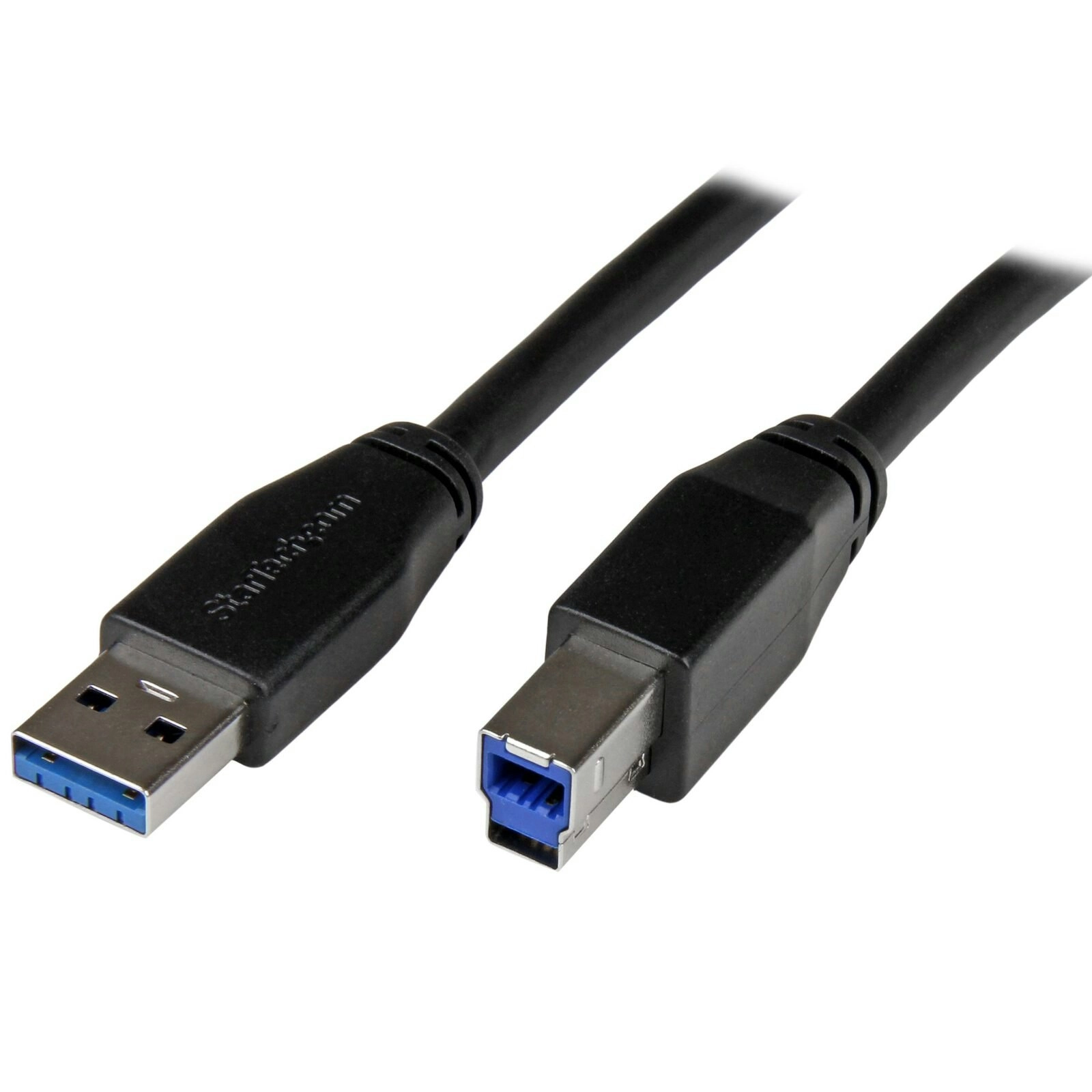 Star Tech 5m Active USB 3.0 5Gbps USB-A To USB-B Cable For PC/Laptop Black