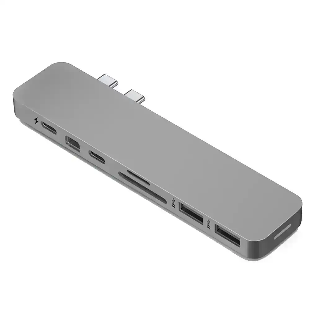 HyperDrive PRO Type-C to USB-C/USB 3.1/HDMI/SD Hub Adapter for MacBook Pro Grey