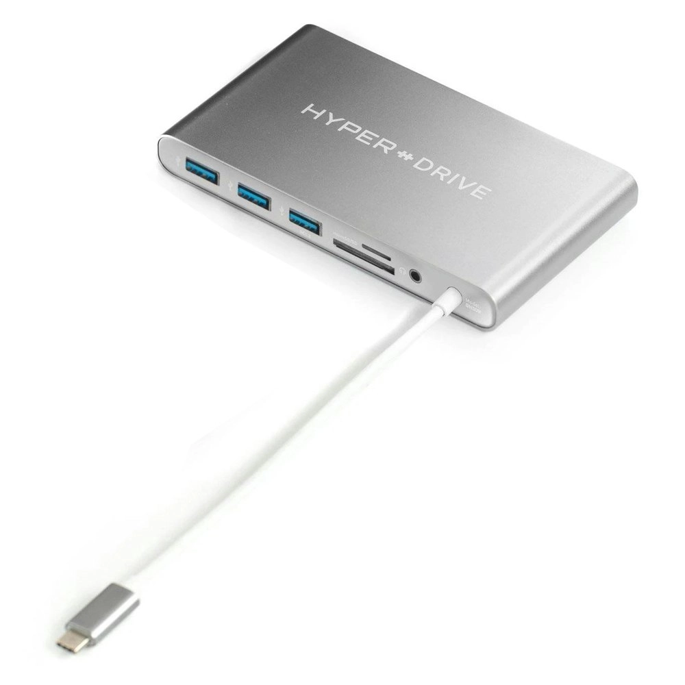 HyperDrive Ultimate 11-in-1 USB-C to HDMI/3.5mm/SD Hub for Mac/PC/Mobile Grey